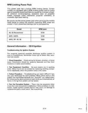 1997 Johnson Evinrude "EU" 40 thru 55 2-Cylinder Service Repair Manual, P/N 507265, Page 114