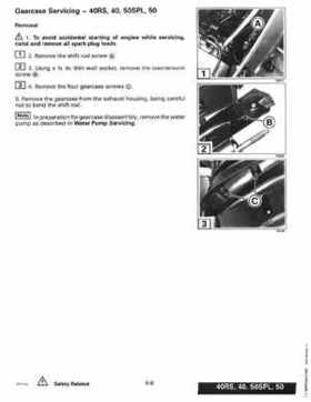 1997 Johnson Evinrude "EU" 40 thru 55 2-Cylinder Service Repair Manual, P/N 507265, Page 206