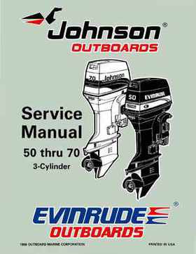 1997 Johnsoon Evinrude "EU" 50 thru 70 3-Cylinder Service Repair Manual, P/N 507266, Page 1