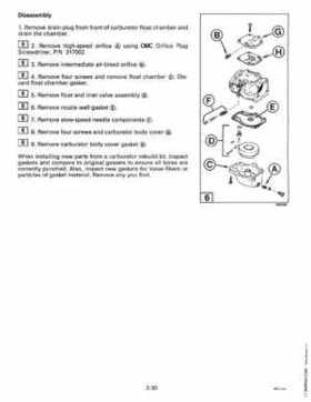 1997 Johnsoon Evinrude "EU" 50 thru 70 3-Cylinder Service Repair Manual, P/N 507266, Page 88