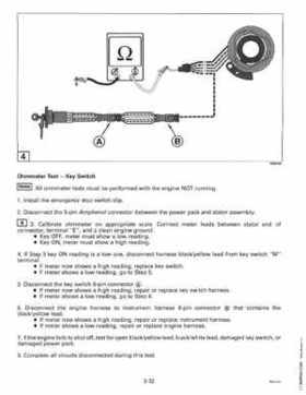 1997 Johnsoon Evinrude "EU" 50 thru 70 3-Cylinder Service Repair Manual, P/N 507266, Page 128