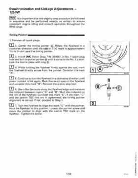 1998 Johnson Evinrude "EC" 125C, 130, 200, 225, 250 90 deg LV Service Repair Manual, P/N 520212, Page 62