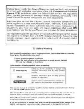 1998 Johnson Evinrude "EC" 2 thru 8 Service Repair Manual, P/N 520202, Page 2