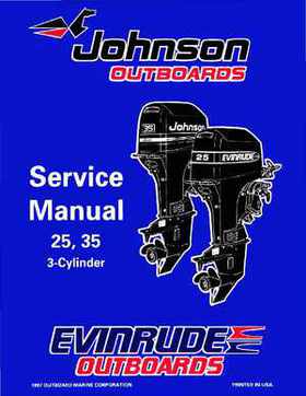1998 Johnson Evinrude "EC" 25, 35 HP 3-Cylinder Outboards Service Repair Manual P/N 520205, Page 1