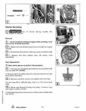 1998 Johnson Evinrude "EC" 25, 35 HP 3-Cylinder Outboards Service Repair Manual P/N 520205, Page 207