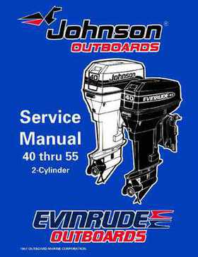 1998 Johnson Evinrude "EC" 40 thru 55 2-Cylinder Service Repair Manual, P/N 520206, Page 1
