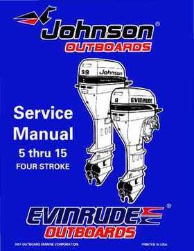 1998 Johnson Evinrude EC 5 thru 15 HP Four Stroke Service Repair Manual P/N 520203, Page 1