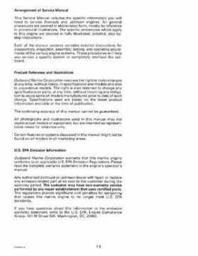 1998 Johnson Evinrude EC 5 thru 15 HP Four Stroke Service Repair Manual P/N 520203, Page 11