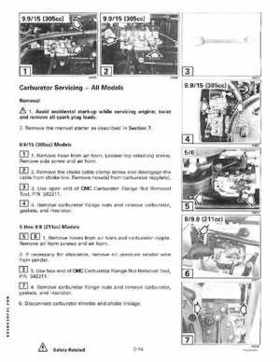 1998 Johnson Evinrude EC 5 thru 15 HP Four Stroke Service Repair Manual P/N 520203, Page 72
