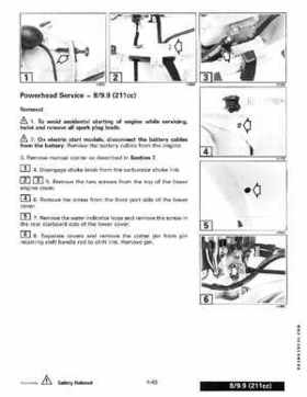 1998 Johnson Evinrude EC 5 thru 15 HP Four Stroke Service Repair Manual P/N 520203, Page 163