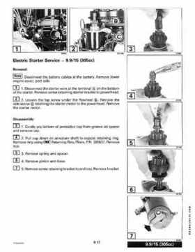 1998 Johnson Evinrude EC 5 thru 15 HP Four Stroke Service Repair Manual P/N 520203, Page 307