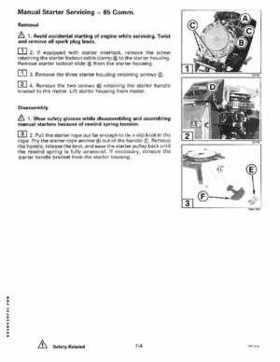 1998 Johnson Evinrude EC 50 thru 70 HP 3-Cylinder Service Repair Manual P/N 520208, Page 227