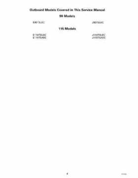 1998 Johnson Evinrude "EC" 90, 115 SPL Service Repair Manual, P/N 520209, Page 6