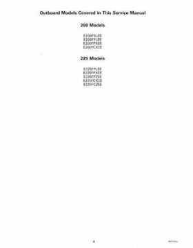 1999 "EE" Evinrude 200, 225 V6 FFI Outboards Service Repair Manual, P/N 787025, Page 6