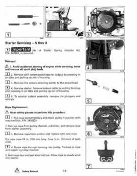 1999 "EE" Evinrude 5 thru 15 4-Stroke Service Repair Manual, P/N 787022, Page 280