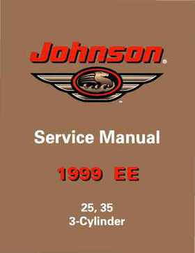 1999 EE Johnson Outboards 25, 35 3-Cylinder Service Repair Manual P/N 787029, Page 1