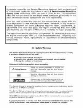 1999 EE Johnson Outboards 25, 35 3-Cylinder Service Repair Manual P/N 787029, Page 2