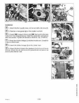 1999 EE Johnson Outboards 25, 35 3-Cylinder Service Repair Manual P/N 787029, Page 70