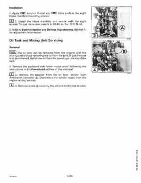 1999 EE Johnson Outboards 25, 35 3-Cylinder Service Repair Manual P/N 787029, Page 74
