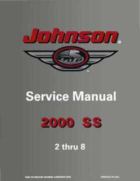 2000 Johnson/Evinrude SS 2 thru 8 outboards Service Repair Manual P/N 787066, Page 1
