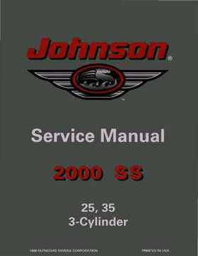 2000 Johnson/Evinrude SS 25, 35 3-Cylinder outboards Service Repair Manual P/N 787068, Page 1