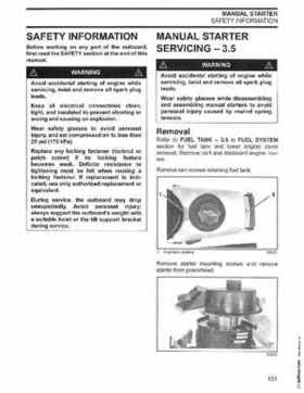 2002/2003 Johnson SN/ST 2 Stroke 3.5, 6 8 HP Outboards Service Repair Manual, PN 5005466, Page 102