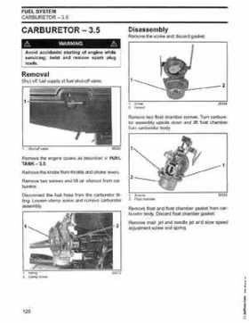 2002/2003 Johnson SN/ST 2 Stroke 3.5, 6 8 HP Outboards Service Repair Manual, PN 5005466, Page 121