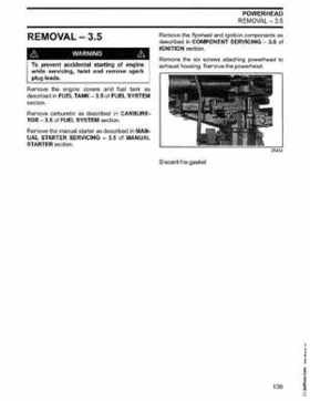 2002/2003 Johnson SN/ST 2 Stroke 3.5, 6 8 HP Outboards Service Repair Manual, PN 5005466, Page 140
