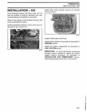 2002/2003 Johnson SN/ST 2 Stroke 3.5, 6 8 HP Outboards Service Repair Manual, PN 5005466, Page 162