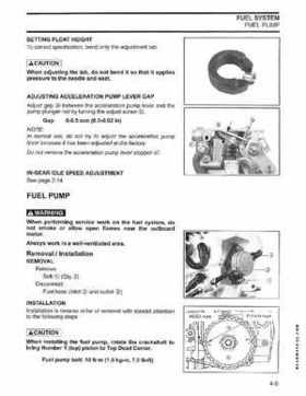 2003 ST 4 Stroke 9.9/15HP Johnson outboards Service Repair Manual P/N 5005714, Page 91