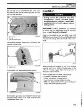 2003 Johnson ST 55 HP WRL 2 Stroke Commercial Service Repair Manual, P/N 5005483, Page 176