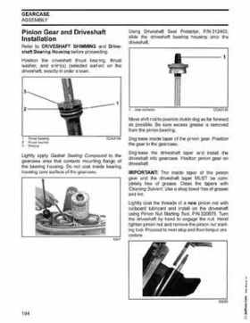 2003 Johnson ST 55 HP WRL 2 Stroke Commercial Service Repair Manual, P/N 5005483, Page 195