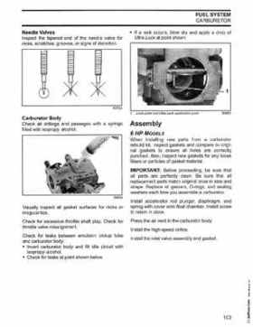 2003 Johnson ST 6/8 HP 4 Stroke Outboards Service Repair Manual, PN 5005471, Page 104