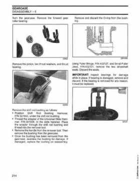 2003 Johnson ST 6/8 HP 4 Stroke Outboards Service Repair Manual, PN 5005471, Page 215