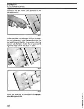 2003 Johnson ST 6/8 HP 4 Stroke Outboards Service Repair Manual, PN 5005471, Page 229