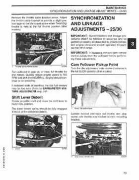 2004 SR Johnson 2 Stroke 9.9, 15, 25, 30 HP Outboards Service Repair Manual P/N 5005638, Page 74