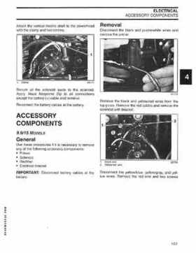 2004 SR Johnson 2 Stroke 9.9, 15, 25, 30 HP Outboards Service Repair Manual P/N 5005638, Page 108