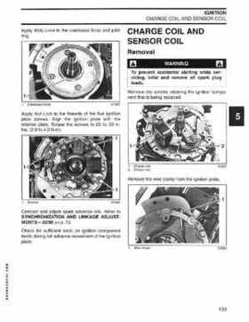 2004 SR Johnson 2 Stroke 9.9, 15, 25, 30 HP Outboards Service Repair Manual P/N 5005638, Page 134