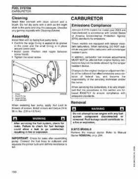 2004 SR Johnson 2 Stroke 9.9, 15, 25, 30 HP Outboards Service Repair Manual P/N 5005638, Page 151