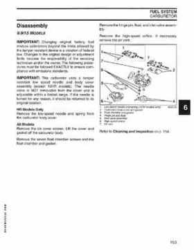 2004 SR Johnson 2 Stroke 9.9, 15, 25, 30 HP Outboards Service Repair Manual P/N 5005638, Page 154