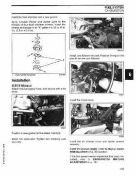 2004 SR Johnson 2 Stroke 9.9, 15, 25, 30 HP Outboards Service Repair Manual P/N 5005638, Page 160