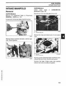 2004 SR Johnson 2 Stroke 9.9, 15, 25, 30 HP Outboards Service Repair Manual P/N 5005638, Page 164