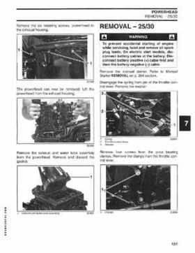 2004 SR Johnson 2 Stroke 9.9, 15, 25, 30 HP Outboards Service Repair Manual P/N 5005638, Page 182