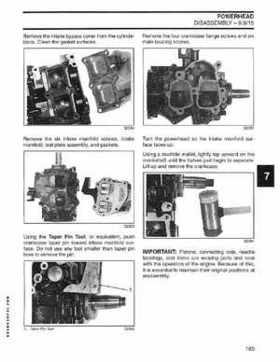 2004 SR Johnson 2 Stroke 9.9, 15, 25, 30 HP Outboards Service Repair Manual P/N 5005638, Page 186