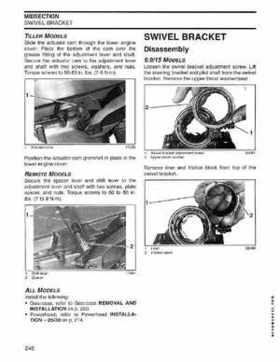 2004 SR Johnson 2 Stroke 9.9, 15, 25, 30 HP Outboards Service Repair Manual P/N 5005638, Page 247