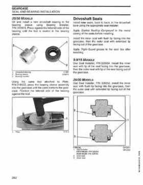 2004 SR Johnson 2 Stroke 9.9, 15, 25, 30 HP Outboards Service Repair Manual P/N 5005638, Page 283