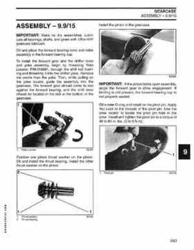 2004 SR Johnson 2 Stroke 9.9, 15, 25, 30 HP Outboards Service Repair Manual P/N 5005638, Page 284