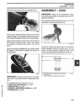 2004 SR Johnson 2 Stroke 9.9, 15, 25, 30 HP Outboards Service Repair Manual P/N 5005638, Page 286