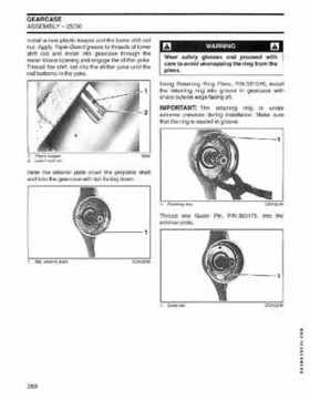 2004 SR Johnson 2 Stroke 9.9, 15, 25, 30 HP Outboards Service Repair Manual P/N 5005638, Page 289