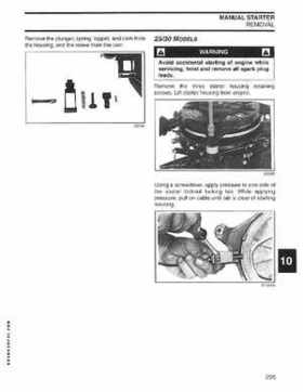 2004 SR Johnson 2 Stroke 9.9, 15, 25, 30 HP Outboards Service Repair Manual P/N 5005638, Page 296